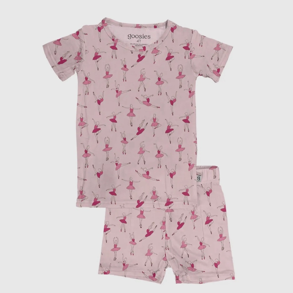 Bamboo Fiber Dance Short Sleeve & Shorts Two Piece Pajamas